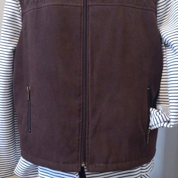 🆕Plus LUSH w QUILTED Top CHOCOLATE BROWN "Micro Fibre" Zipper VEST By ALIA!! - Picture 6 of 8